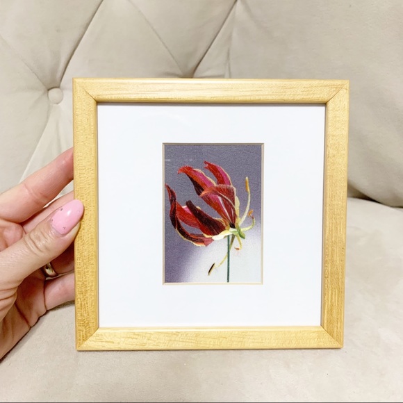 Other - Wall art embroidered flower